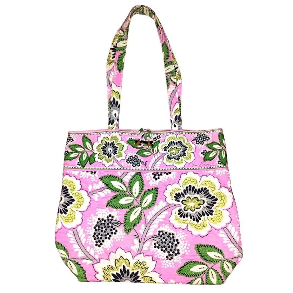Vera Bradley Large Tote Bag in Priscilla Pink
